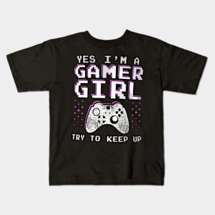 Gamer Girl  for Teens Video Gaming Kids T-Shirt